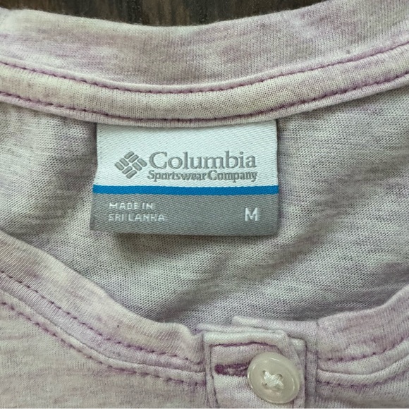 Columbia Size Medium Long Sleeve Henley Top - Picture 3 of 7